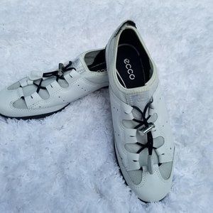 Ecco Womens Slip On Shoes Athletic Bungee Lace Up